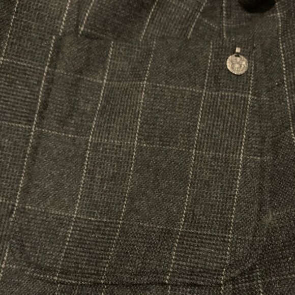 Maison Scotch Plaid Check Wool Equestrian Blazer - Picture 9 of 12